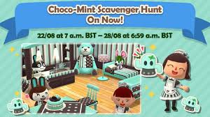 Maybe you would like to learn more about one of these? Craft Chocolate Mint Furniture In Pocket Camp S Choco Mint Scavenger Hunt Event Animal Crossing World