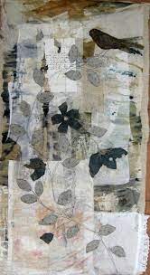Thread And Thrift Plant Life Fabric Art Stitching Art Textile Fiber Art