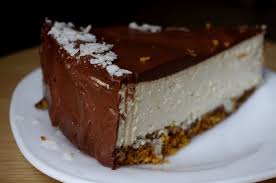 Cheesecake Bounty Noix De Coco Ganache Chocolat Noir Kiyakuisine