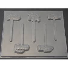 423sp Cars II Chocolate Candy Lollipop Mold