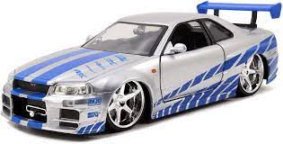 Press shift question mark to access a list of keyboard shortcuts. Amazon Com Jada Toys Fast Furious Brian S 2002 Nissan Skyline R34 Die Cast Car 1 24 Scale Silver Blue Toys Games