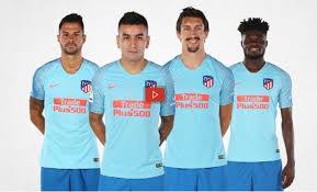 20 21 kids kit atletico suárez madrid home away 3rd soccer jerseys 2020 2021 correa camisetas de fútbol youth joao felix football shirt. Video Atletico Madrid Use Thomas Partey In New Away Kit Launch Ghana Latest Football News Live Scores Results Ghanasoccernet