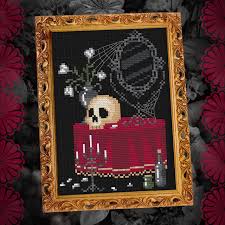 Gothic cross stitch patterns crochet, carving, patterns. Previous Boxes The Witchy Stitcher Witch Cross Stitch Witch Cross Stitch Pattern Cross Stitch Skull