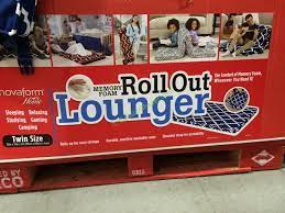 365 night trial, lifetime warranty. Novaform Home Roll Out Memory Foam Lounger Costcochaser