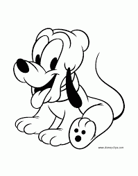 Image For Baby Disney Coloring Pages Coloriage Disney Coloriage Coloriage Minnie