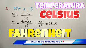 Por lo tanto, un grado en la escala fahrenheit es 1/180 del intervalo entre el punto de congelación y el punto de ebullición del agua. Conversion De Unidades De Temperatura C F K Youtube