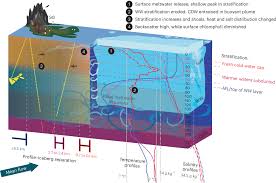 Giant iceberg meltwater increases upper-ocean stratification and vertical  mixing