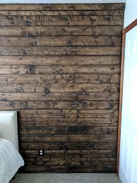 How To Diy A Wood Plank Accent Wall Wood Walls Living Room Wood Wall Bathroom Wooden Accent Wall