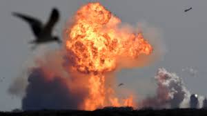 For more information see explode#etymology. Spacex S Starship Test Flight Ends In Explosion Again