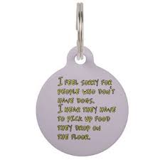 Funny Saying Or Quote For Dog Lovers Animal Lovers Pet Id Tag Zazzle Com Pet Id Tags Dog Quotes Custom Pet Tags