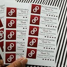 Coordinates with the pink watercolor dress mannequin poshmark seller business card template by 1201am. Other 12 Thank You Labels Poshmark