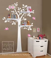 Etagere Arbre Sticker Chambre Denfant Sticker Mural Sticker Etsy Kids Bedroom Decor Girls Room Decor Nursery Wall Decals Tree