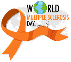 Multiple sclerosis (ms) is a debilitating autoimmune disorder that causes an assault on the central nervous system. World Multiple Sclerosis Day Logo Or Banner With Orange Ribbon 1541622 Vector Art At Vecteezy