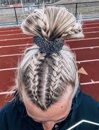 P I N T E R E S T Alexandra Lovee New Site Game Day Hair Hair Styles Cheer Hair