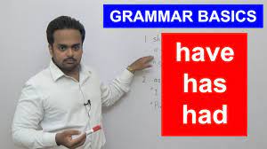 Have Has Had English Grammar Basics Difference Between Have And Has When To Use Had Youtube English Grammar Grammar English