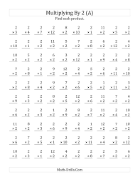 The Multiplying 1 To 12 By 2 A Math Worksheet From The Multiplicatio Math Multiplication Worksheets Multiplication Facts Worksheets Multiplication Worksheets