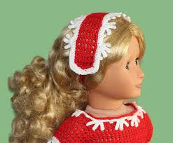 SNOWFLAKE Crochet Dress for 18 Inch Doll (V62)