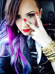 Demi Lovato Demi Lovato Hair Demi Lovato Rainbow Hair