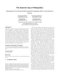 On 30 august 2020, india surpassed the us record for the most cases in a single day, with more than 78,000 cases, and set a new record on 16 september 2020, with almost 98,000 cases reported that day. Pdf The Austrian Way Of Wiki Pedia Development Of A Structured Wiki Based Encyclopedia Within A Local Austrian Context
