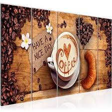 Kostenlose lieferung für viele artikel! Bilder Kuche Kaffee Wandbild 150 X 60 Cm Vlies Leinwand Bild Xxl Format Wandbilder Wohnzimmer Wohnung Deko Kunstdruc Leinwandbilder Leinwand Kaffee Geschenke