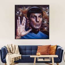 Spock Portrait Wall art by Tim Scoggins