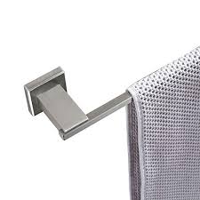 This style flows seamlessly with both modern and transitional themed bathrooms. Jqk Bath Towel Bar 24 Inch Stainless Steel Towel Rack Bathroom Towel Holder Brushed Finished Wall Mount Total Length 27 16 Inch Tb200l24 Bn Buy Online In Belize At Belize Desertcart Com Productid 155013681