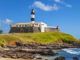 #farol da #barra #salvador #bahia #radiosociedade fm. Farol Da Barra And Museu Nautico Da Bahia Salvador Brazil Afar