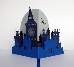 Carte Pop Up Peter Pan Londres Cartes Par Tinu Cartes Pop Up Pop Up Creations En Papier