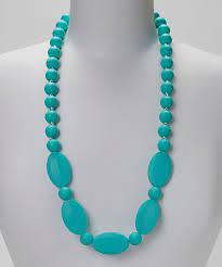 Look At This Turquoise Flat Teething Necklace Teething Jewelry Womens Necklaces