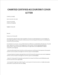 • show what you can do for the reader; Charted Certified Accountant Cover Letter