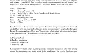 Semua yang tidak pernah mengemudikan kendaraan dengan kecepatan tinggi bukan sopir mikrolet. Contoh Surat Lamaran Kerja Menjadi Sopir Cute766