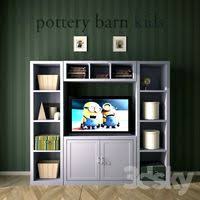 I certainly could have placed all the media components on the bottom shelf, but my wee ones are inexplicably drawn to flashing lights and buttons, so i decided to hide them away, out of. Pottery Barn Markham Media Stand 3d Model