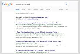 Contoh Penelusuran Google Cara Menghasilkan Uang Teknik Blog Uang
