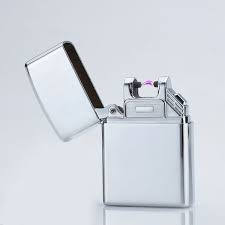 Ezzyso Windproof Thunder Metal Cigarette Plasma Flameless Cigar Lighter Pulse Arc Lighter Usb Lighter Electronic Cigarette For Men And Women Section Silver Buy Online Smoking Accessories At Best Prices In Egypt