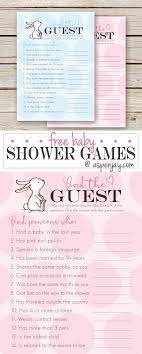 Free Baby Shower Game Find The Guest Aspen Jay Free Baby Shower Bunny Baby Shower Free Baby Shower Games