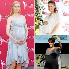 Celebrities Over 40 And Pregnant Baby Bump Pics