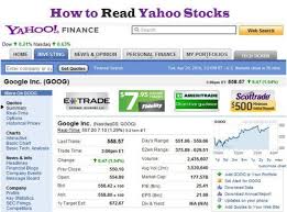 How To Read Yahoo Stocks From Yahoo Finance Makeover Arena Finance Reading Marketing Data