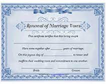 Fancy Renewal Of Marriage Vows Certificate Wedding Renewal Vows Renewal Of Marriage Vows Marriage Vows