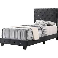 Check spelling or type a new query. Glory Furniture Suffolk Velvet Upholstered Twin Bed In Black G1407 Tb Up