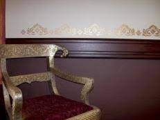 The original purpose of a chair rail was to guard the wall against damage the backs of errant chairs, but a chair rail can. How To Make A Chair Rail Using Place Mats Hgtv