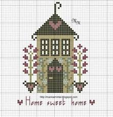 These patterns are completely free, and there's also a free how to cross stitch pdf guide available to view and download, giving you the basics, right through to finishing off your hooped work. Great Absolutely Free Cross Stitch House Style Since I Ve Been Corner Sewing Because I Was Some Cross Stitch House Cross Stitch Samplers Cross Stitch Freebies