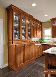 Wellborn is a family owned and operated cabinet company who has been proudly crafting cabinets in the united states for over 50 years. Kraftmaid Built In Kitchen Hutch Transitional Kitchen Detroit By Kraftmaid Houzz