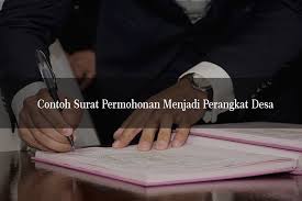 6 Contoh Surat Permohonan Menjadi Perangkat Desa Dan Persyaratan