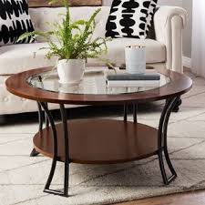 Carlisle Walnut Charcoal Grey Round Coffee Table Coffee Table Coffee Table With Shelf Round Coffee Table
