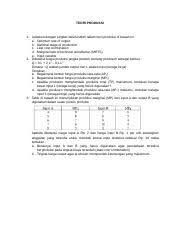 Maybe you would like to learn more about one of these? 03 Soal Latihan Teori Produksi 1 Jelaskan Dengan Singkat Istilah Istilah Dalam Teori Produksi Di Bawah Ini A Optimum Rate Of Output B Rational Stage Course Hero
