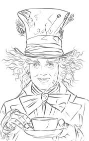 Mad Hatter Johnny Depp In Alice In Wonderland Wetcanvas Alice In Wonderland Drawings Mad Hatter Drawing Alice In Wonderland