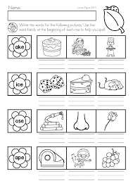 Spring Kindergarten Math And Literacy Worksheets Activities Distance Learning Literacy Worksheets Spring Math Kindergarten Word Family Worksheets
