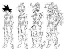 Bringing the characters to life with these pictures kids are sure to be enthralled. Transformation From Songoku To Son Goku Super Saiyajin 3 Dragon Ball Z Kids Coloring Pages