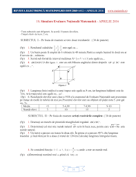 Elevii care susţin anul viitor examenul de evaluare naţională au programtă prima probă, cea la evaluare nationala 2016. Simulare Bac 2016 Matematica