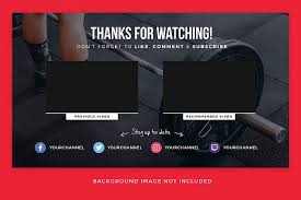 Check spelling or type a new query. Youtube End Card Templates Creative Photoshop Templates Creative Market